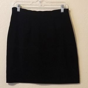 Black Faux Suede Mini Skirt